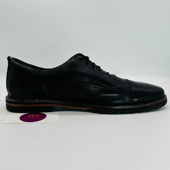 Cole Haan Men's Richardson Grand Black Leather Cap Toe Oxfords C28332 Size 10.5 - Picture 7 of 12